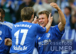 Fussball 1. Bundesliga: Schalke - Cottbus, Jubel n. 2:0