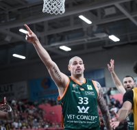 Basketball 2. Bundesliga  24/25 Playoff Spiel 4. 
Walter Tigers Tuebingen - VET-CONCEPT Gladiators Trier