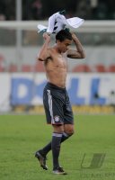 Fussball 1. Bundesliga  Saison 2010/2011: ENTTAEUSCHUNG Luiz Gustavo (FC Bayern Muenchen)