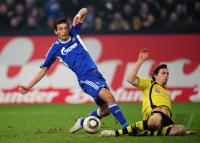 FUSSBALL, 1. BUNDESLIGA, 24. Spieltag: FC Schalke 04 - Borussia Dortmund