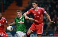 Fussball, 1. Bundesliga  Saison 2013/2014: SV Werder Bremen - FC Bayern Muenchen