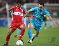 Fussball, Champions League: VfB Stuttgart - FC Barcelona