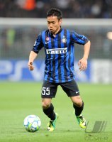 Fussball Champions League  Saison 2011/2012: Yuto Nagatomo (Inter Mailand)