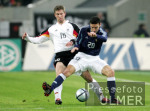 Fussball Laenderspiel Deutschland - Argentinien, Zweikampf