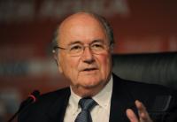FUSSBALL WM 2010   Abschluss PK FIFA  Praesident BLATTER