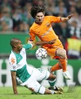 Fussball, Champions League: Bremen - Barcelona