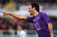 FUSSBALL SERIE A:  Jubel Luca Toni (AC Florenz)