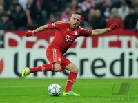 Fussball CHL  Saison 2011/2012:  Franck Ribery (FC Bayern Muenchen)