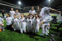 FUSSBALL  International CHL 09/10: Choreographie  FC Byern Fans