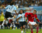 FUSSBALL Weltmeisterschaft Spielszene Argentinien vs. England