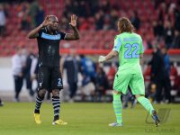 Fussball Europa League Saison 2012/2013: Torwart Federico Marchetti (Lazio Rom) und Michael Ciani