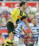 Fussball 1. Bundesliga: Duisburg - Dortmund, Zweikampf