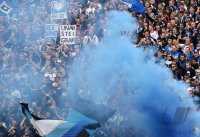 Fussball, 1. Bundesliga  Saison 2014/2015 Relegation: Karlsruher SC - Hamburger SV