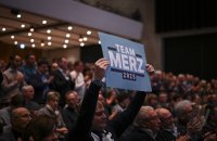 Wahlkampftour mit Kanzlerkandidat der Union, Friedrich Merz