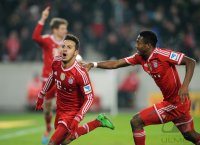Fussball  1. Bundesliga  13/14: JUBEL Thiago Alcantara (FC Bayern Muenchen)