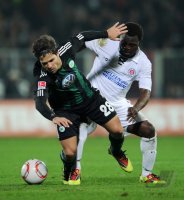 Fussball: 1. Bundesliga Saison 2010/2011: St. Pauli - Wolfsburg