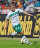 FUSSBALL 1. BUNDESLIGA: Bremen, JENSEN Einzelaktion