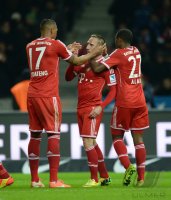 Fussball 1. Bundesliga  Saison 2013/2014:  JUBEL FC Bayern Muenchen