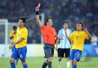 FUSSBALL  Olympia 2008  Halbfinale Maenner Argentinien - Brasilien