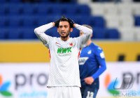 Fussball 1. Bundesliga Saison 21/22: TSG 1899 Hoffenheim - FC Augsburg