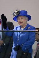 Olympia 2012: Queen Elizabeth II. besucht die Schwimmhalle