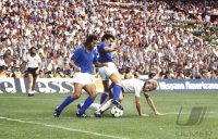Fussball  WM 1982: Rummenigge, Bergomi, Cabrini