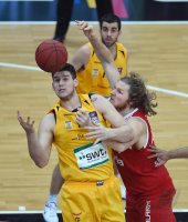 Basketball 1. Bundesliga 15/16 Hauptrunde: Walter Tigers Tuebingen - FC Bayern Muenchen