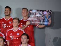 Fussball 1. Bundesliga 2013/2014:  Fototermin beim  FC Bayern Muenchen