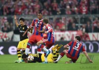 Fussball 1. Bundesliga Saison 14/15: FC Bayern Muenchen - Borussia Dortmund