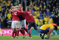 Fussball WM  2010  Qualifikation:  Daenemark - Schweden
