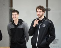 Basketball 2. Bundesliga 19/20 Tigers Tuebingen besuchen Geschwister-Scholl-Schule