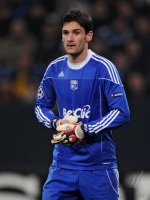 Fussball: Champions League, Saison 2010/2011: Olympique, LLORIS Einzelaktion