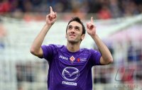FUSSBALL SERIE A:  Jubel Gonzalo Rodriguez (AC Florenz)
