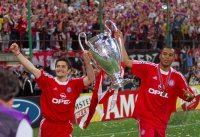 FUSSBALL CHAMPIONSLEAGUE FINALE 2000/2001:  JUBEL FC Bayern Muenchen