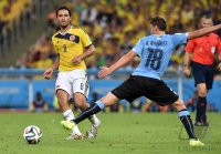 FUSSBALL WM 2014, Achtelfinale: Kolumbien - Uruguay