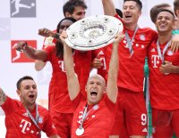 Fussball 1. Bundesliga Saison 18/19: Meister FC Bayern Muenchen