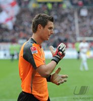 Fussball 1. Bundesliga  Saison 2011/2012 : JUBEL Torwart Sven Ulreich (VfB Stuttgart)