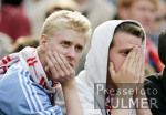Fussball 1. Bundesliga: Leverkusen - Stuttgart, VfB Fans enttaeuscht