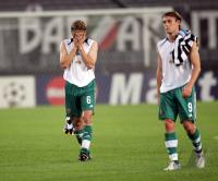 Fussball CHL Juventus-Rapid; Enttaeuschung Rapid Korsos-Lawaree