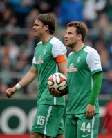 Fussball, 1. Bundesliga  Saison 2014/2015: SV Werder Bremen - Borussia Moenchengladbach