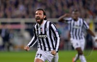 Fussball Europa League Saison 2013/2014: JUBEL Andrea Pirlo (Juventus Turin)