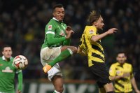 Fussball, 1. Bundesliga  Saison 2014/2015: SV Werder Bremen - Borussia Dortmund