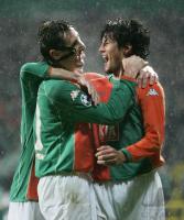 Fussball CL: Bremen - Athen, Jubel KLOSE, VALDEZ