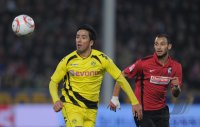 Fussball 1. Bundesliga  Saison 2010/2011:  SC Freiburg - Borussia Dortmund
