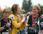 Fussball Uefa-Cup Frauen: Frankfurt - UMEA, UMEA jubelt