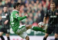 Fussball, 1. Bundesliga  Saison 2014/2015: Werder Bremen - FC Augsburg