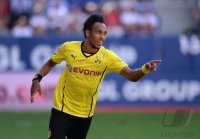 Fussball  1. Bundesliga  13/14: JUBEL Pierre-Emerick Aubameyang (Borussia Dortmund)