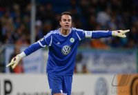 Fussball DFB Pokal Viertelfinale 13/14: Torwart Diego Benaglio (VfL Wolfsburg)