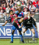 FUSSBALL 1. Bundesliga  FC Bayern - Kaiserslautern  Fallrueckzieher Elber