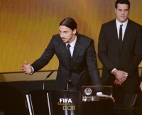 Fussball International  FIFA Ballon d Or 2013: Zlatan Ibrahimovic (Schweden)